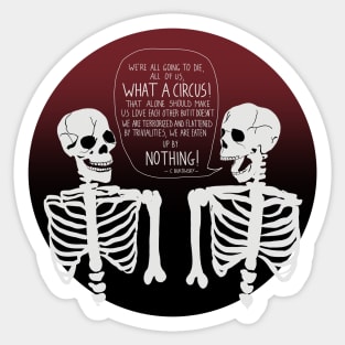 Existential skeletons Sticker